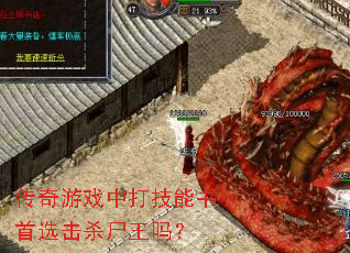 传奇游戏中打技能书首选击杀尸王吗? 传奇游戏中打技能书首选击杀尸王吗?