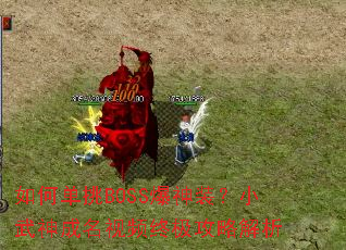 如何单挑BOSS爆神装?小武神成名视频终极攻略解析 如何单挑BOSS爆神装?小武神成名视频终极攻略解析